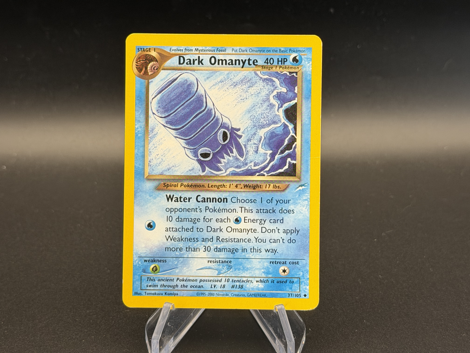 Dark Omanyte - 37/105 Neo Destiny - Pokémon TCG - 2002
