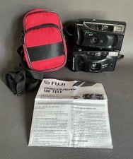 VTG 35mm Flash Camera Lot Ansco Tegra AF Fuji Discovery Ryka Case Instructions