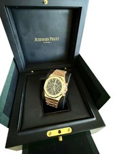 Audemars Piguet Royal Oak Chronograph Rose Gold Black Dial 26320OR.OO.1220OR.01 14