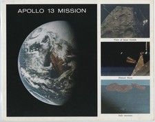 Apollo 13 Montage NASA Print MSCL-58 Lithographie 70er Jahre 