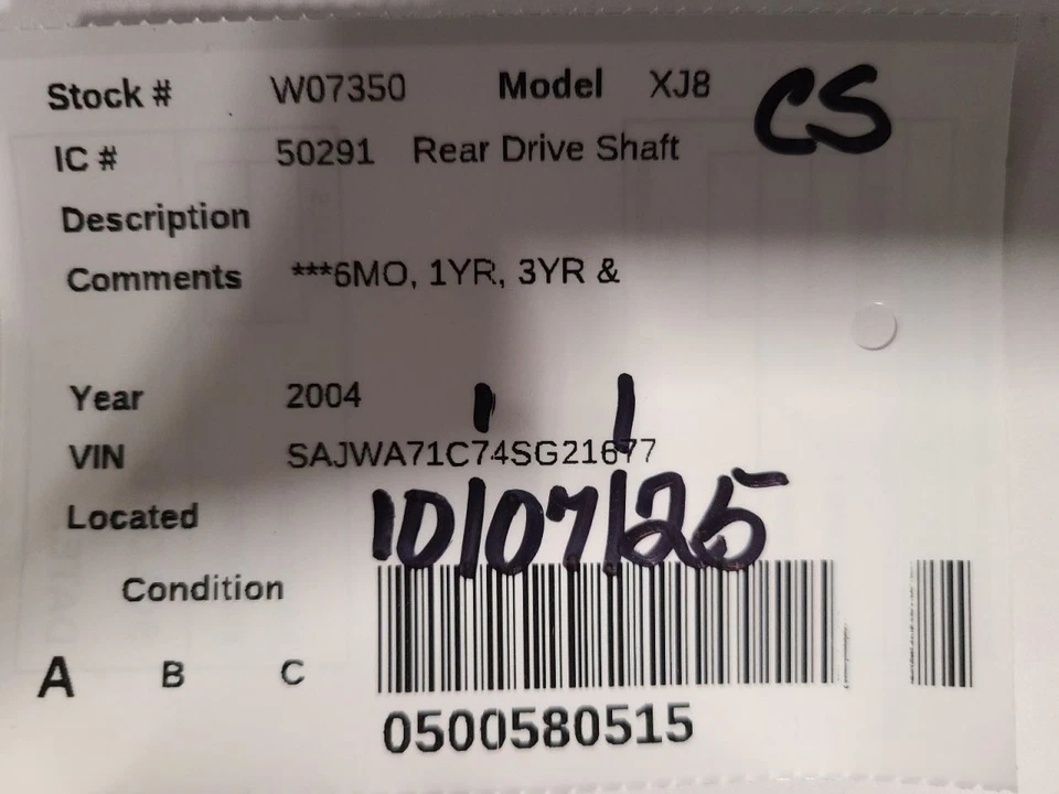 Base del eje de transmisión trasero SWB compatible con 04-07 XJ8 2160426 Foto 4 de 4