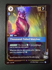 League of Legends Riftbound Thousand-Tailed Watcher 116/298 Origins Foil Rare NM — live eBay listing