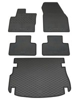 Gummi FußMatten Kofferraumwanne FüR Range Rover Evoque 2011- Set Gummimatten