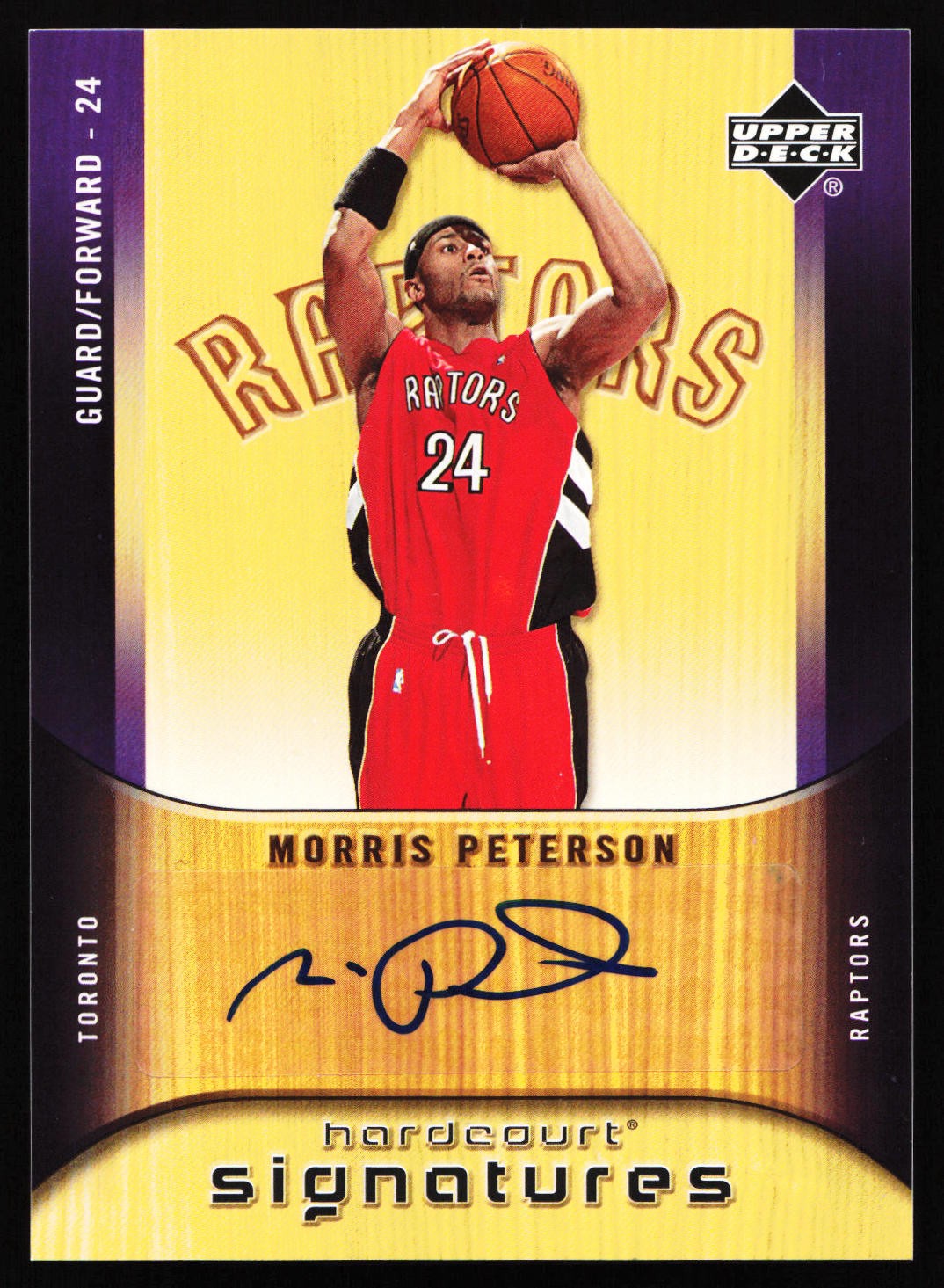 2005-06 Upper Deck Hardcourt #HS-MP Morris Peterson Signatures