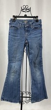 Riders By Lee Blue Denim Jeans 5 Pockets Adjustable Waist Girls Size 10 R