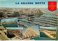 Postcard - 34 - La Grande Motte - Multivues - The Port - The Pyramids - Imm