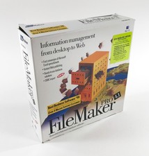 Filemaker Pro 4.1 Software For Mac Database Complete in Box w/Serial Numbers