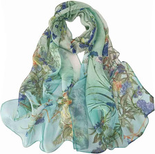 Scarfs for Women Lightweight Scarves Elegant Floral Pattern Sheer Scarfs Shawls