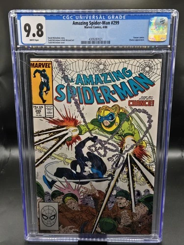 The Amazing Spider-Man # 299  CGC 9.8 Marvel 1988 Todd McFarlane Venom Cameo 🔑