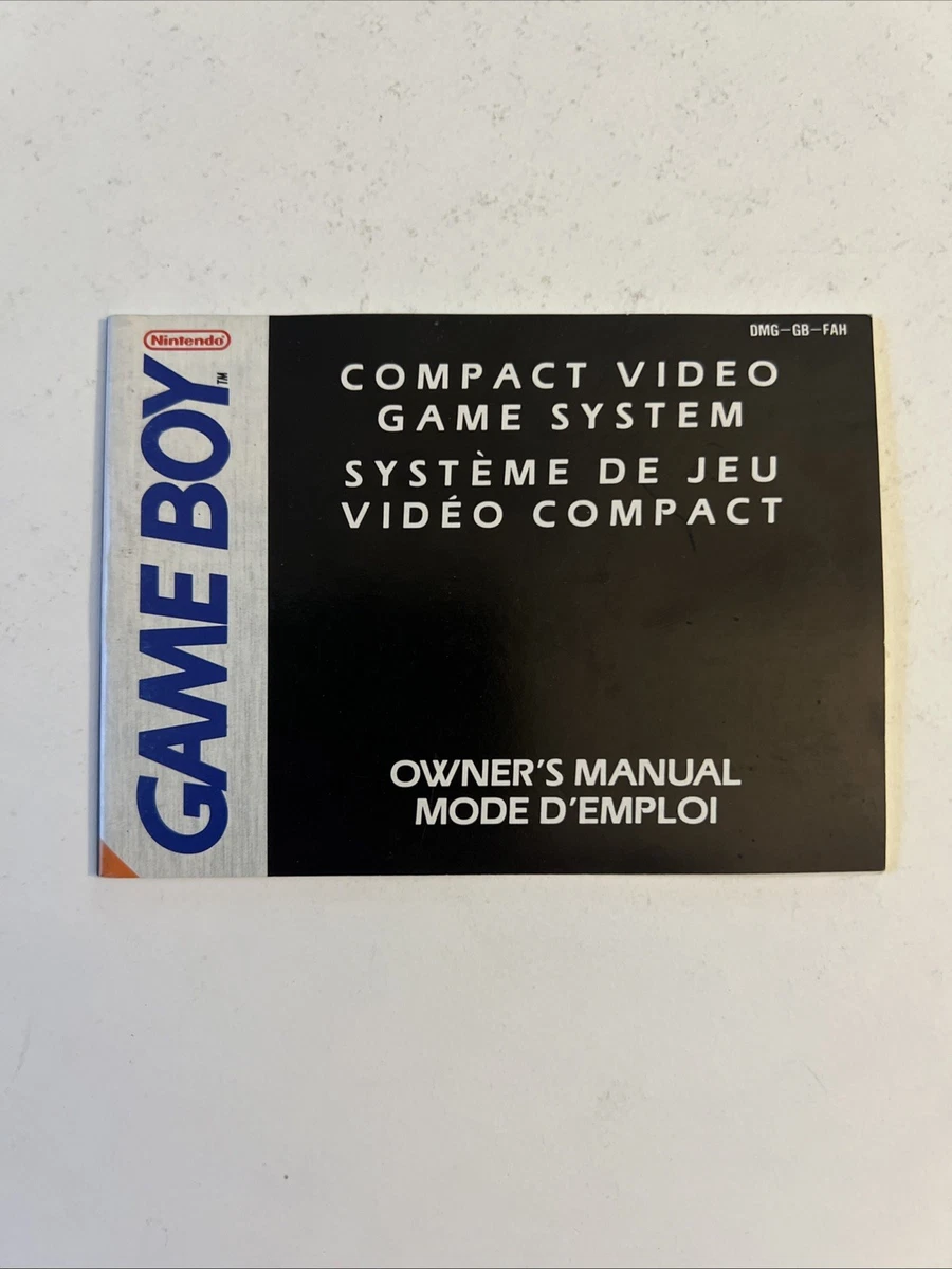 Mode D'emploi (notice) Pour Game Boy - Occasion En Bon état - Manuel D'instructions Nintendo - Jeu Vidéo Rétro