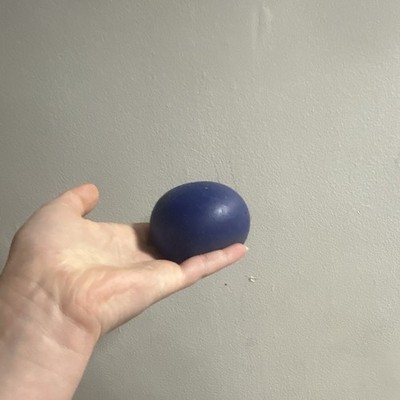 Green Blue Gel Squishy Squeeze Stress Balls 2 in Handheld Grip Toy Set