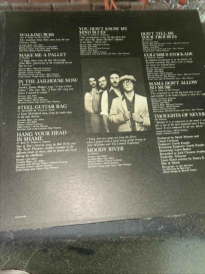 Memories - Doc Watson (2 LPs 1975 United Artist Records) Tan Labels Foto 4 de 4