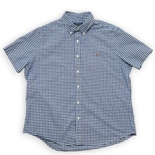 Polo Ralph Lauren Men s XL Button Down Shirt Classic Fit S/S Blue Gingham Check