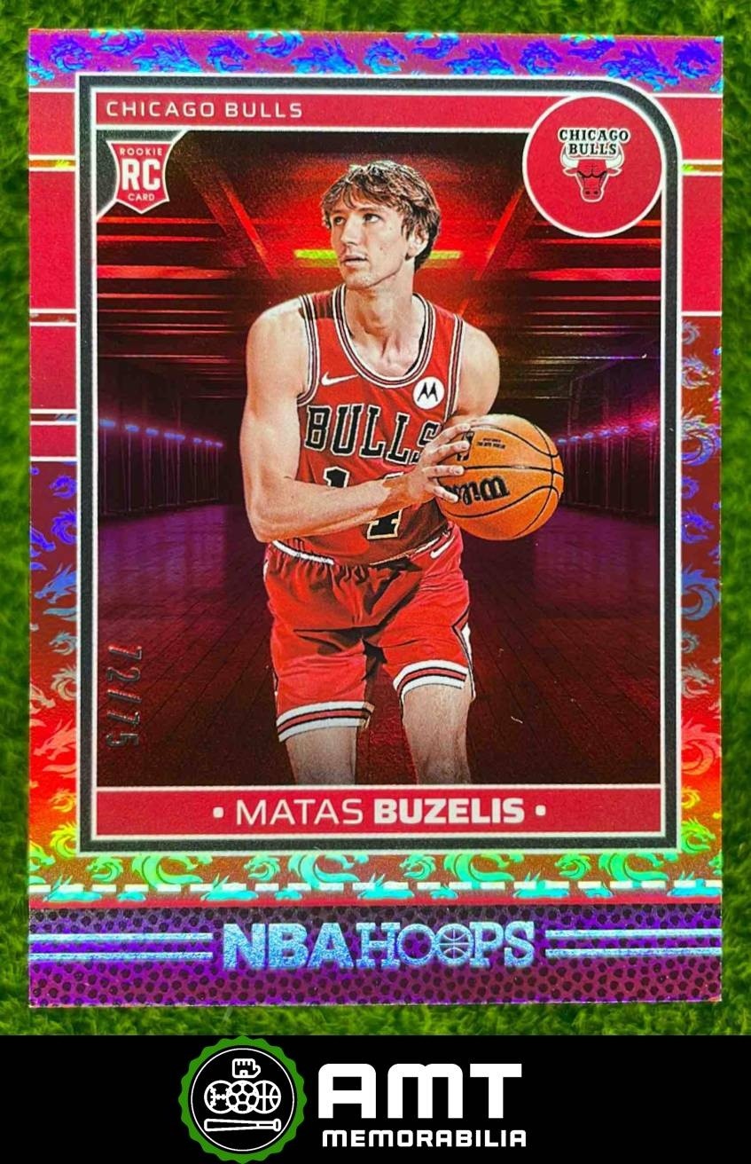 Matas Buzelis RC 2024-25 Panini Hoops Dragon 72/75 Chicago Bulls #241