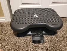 Mind Reader Foot Rest, Ergonomic, Height Adjustable, Plastic, 17"L x 13"W x 6.25