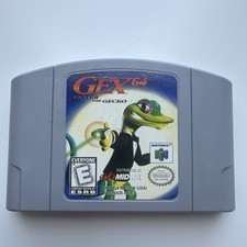 Gex 64 Enter the Gecko N64 Nintendo 64 Cartridge Tested