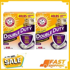 ( 2 Pack ) Arm & Hammer™ Double Duty Clumping Clay Cat Litter - Scented, 40lbs