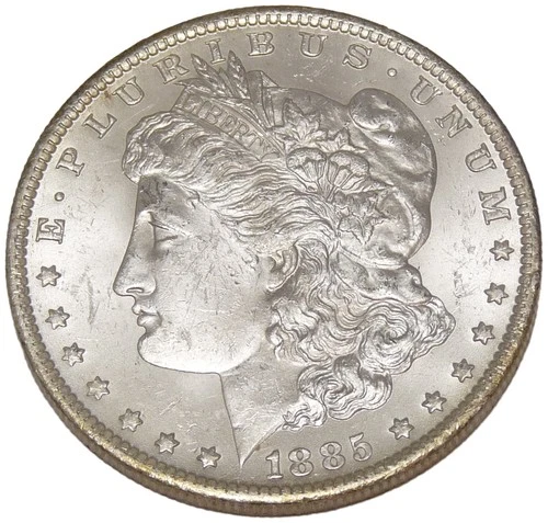 1885-O Morgan Silver Dollar New Orleans Mint BU Uncirculated Raw Coin