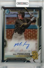 2021 Topps Bowman Draft Max Ferguson Chrome Draft Auto Black /75