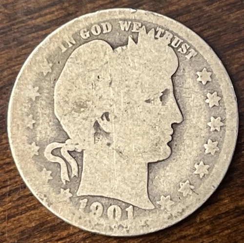 1901 O Barber Quarter AG