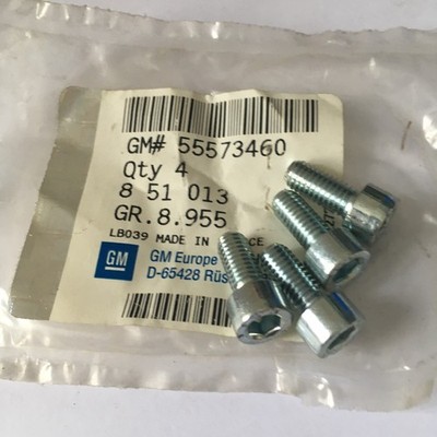 x4 AGR-Ventilöffnungsdeckel Vauxhall Schrauben 55573460