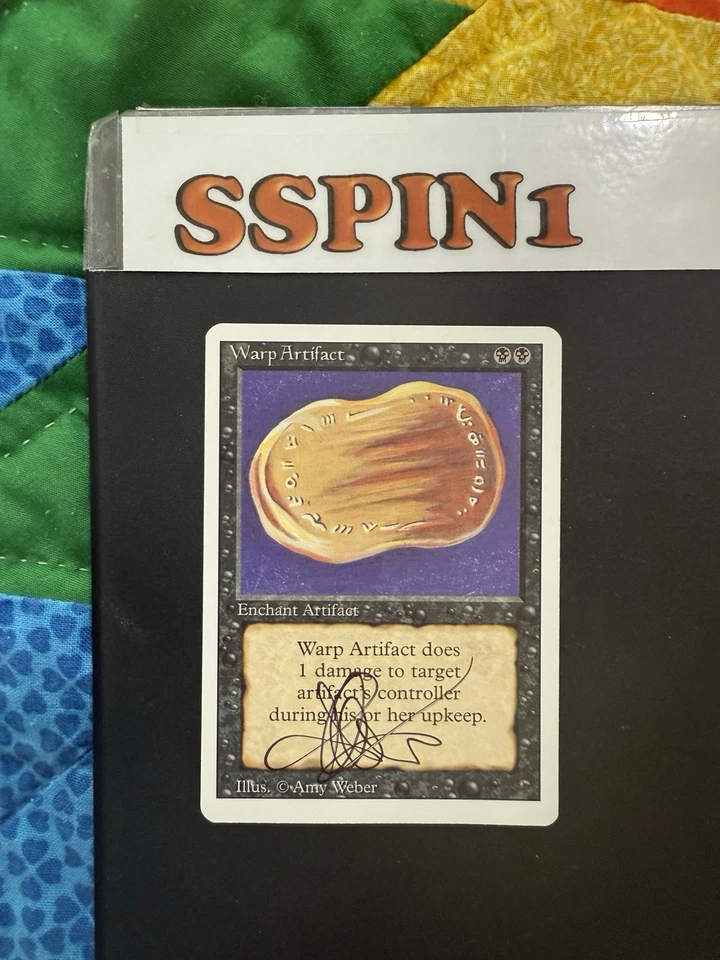 MTG Artist Proof Warp Artifact Signed Weber Revised - Image 2 of 2