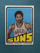 1972-73 Topps Basketball #30 Connie Hawkins - Phoenix Suns (off center)