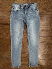 Lucky Brand Zoe Skinny Jeans Girls Size 12 Blue Denim Stretch