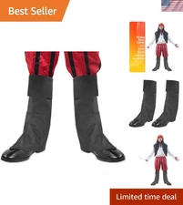 Versatile Knee High Faux Leather Boot Covers for Pirate & Cowboy Costumes