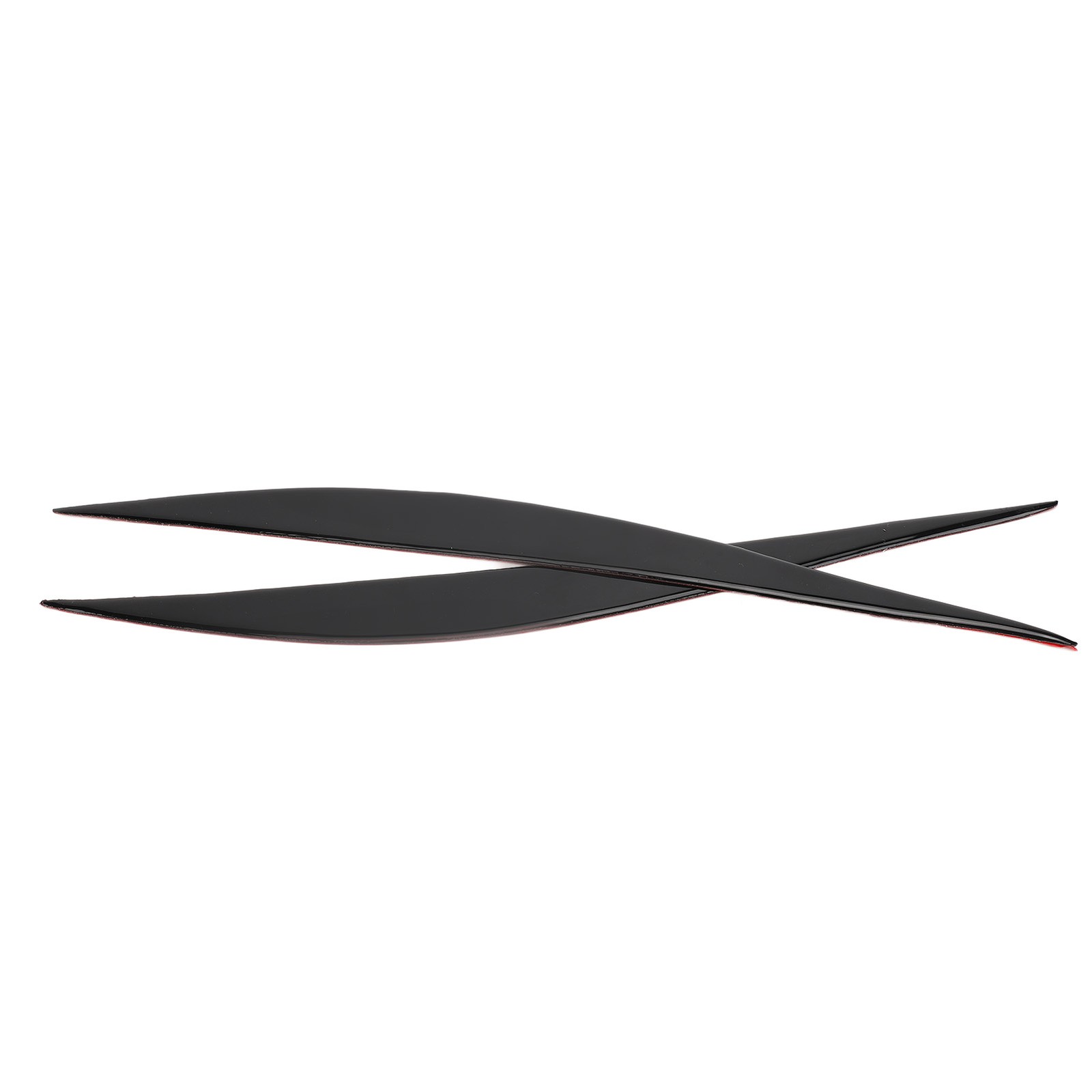 Pair Headlight Eyebrow Eye Lid Headlamp Molding Trim Piano Black For 3 Series