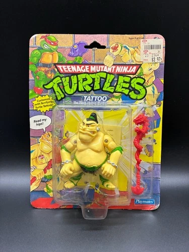 TMNT Tattoo vintage Turtles figure MOC 1991