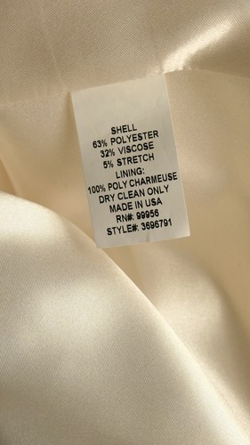Cappotto doppiopetto primavera Shoshanna Off-White con bottoni neri taglia US 2 nuovo con etichette - Foto 12 di 15