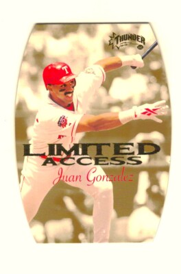 Juan Gonzalez Texas 1998-2002 Insert Cards Fleer Topps Upper Deck Pacific U Pick