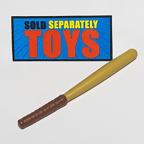 Vtg TMNT Casey Jones BASEBALL BAT original 2003 brown weapon accessory part B - Picture 5 of 6