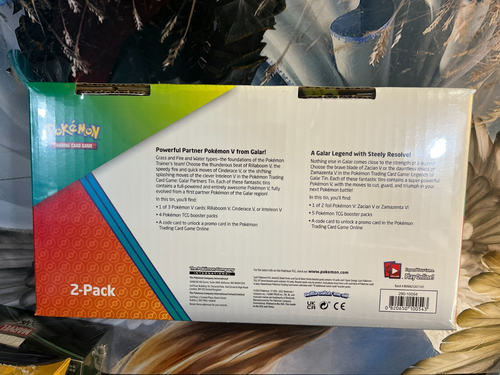 Pokemon "Zamazenta V & Cinderace V Tins" Sealed X1 - Picture 2 of 4