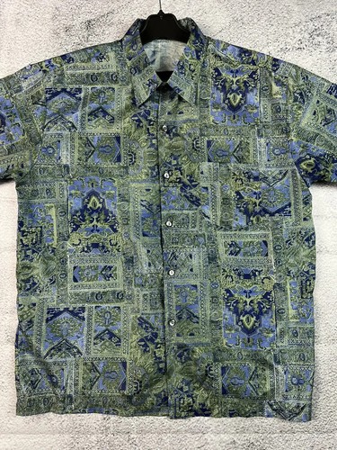Thai silk vintage multicolour crazy shirt - Picture 5 of 9