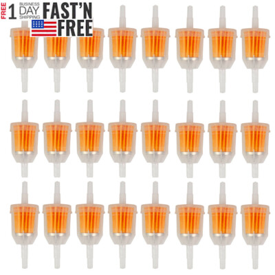 20Pcs Motor Inline Gas Oil Fuel Filter Small Engine For 1/4'' 5/16'' Line US