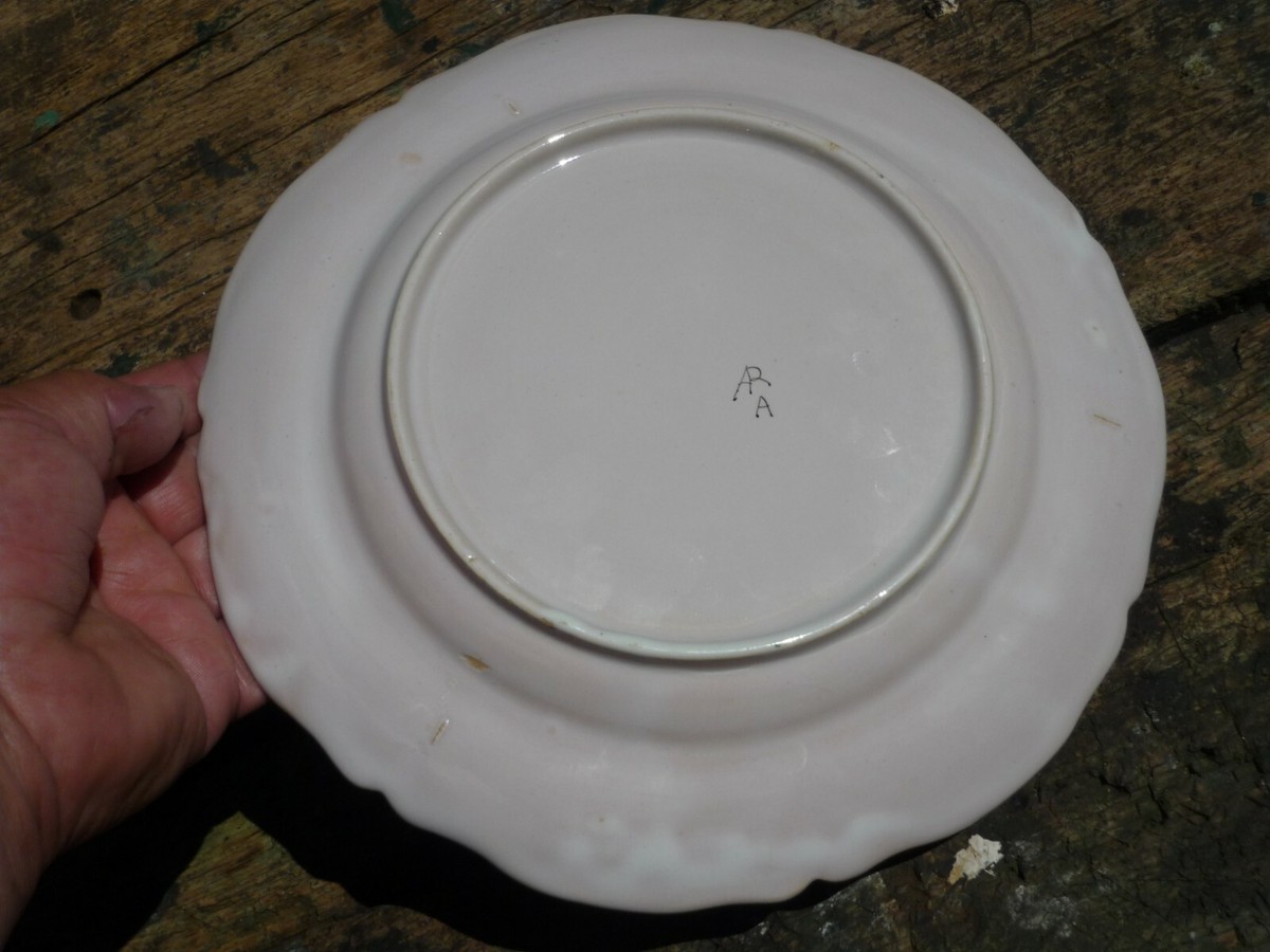 ASSIETTE CERAMIQUE ARA ALFRED RENOLEAU ANGOULEME DECOR MUSICIEN