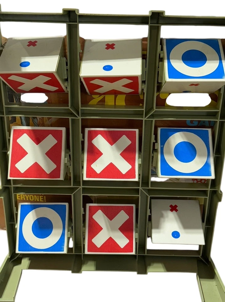 Toss Across Ideal Vintage 1970 Tic Tac Toe Game Original Box & 7 Bean Bags - Image 3 of 4