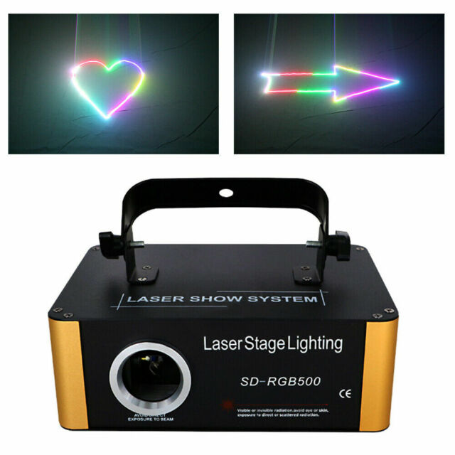 SD-Karte RGB DMX512 Laser Licht Animation Laserprojektor DJ Party MusikShow