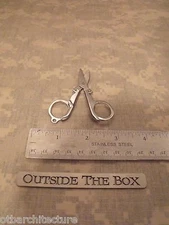  Emergency/Survival Tool:  Folding Scissors 3 1/4" Open, 1" x 2" Closed w/CASE