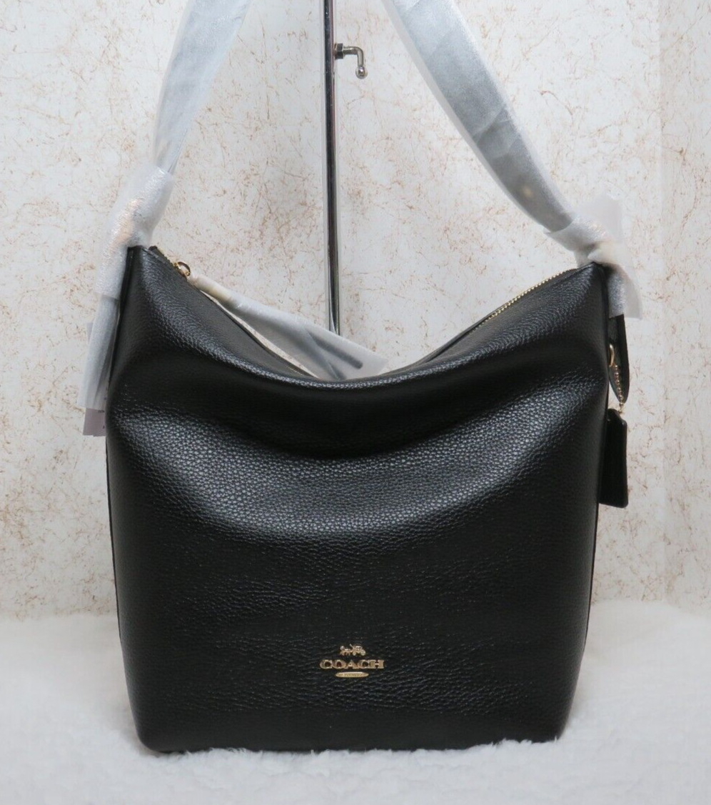 Coach Val Leather Duffle Bag (Black) - NWT (C2818