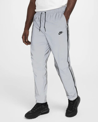 Nike Tech Woven Flash HOSE Reflect Silber Schwarz FZ7587 035 Herren Größe XL