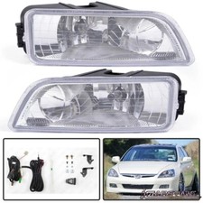 For 2006-2007 Honda Accord Sedan 4dr Jdm Style Fog Light Kit Wswitch Bulbs Wire