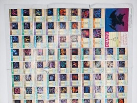 Final Fantasy 1990 Nintendo NES World Map / Enemy Chart NES-FF-USA(B)