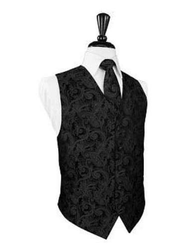 Tapestry Satin Tuxedo Vest & Tie - Picture 8 of 17