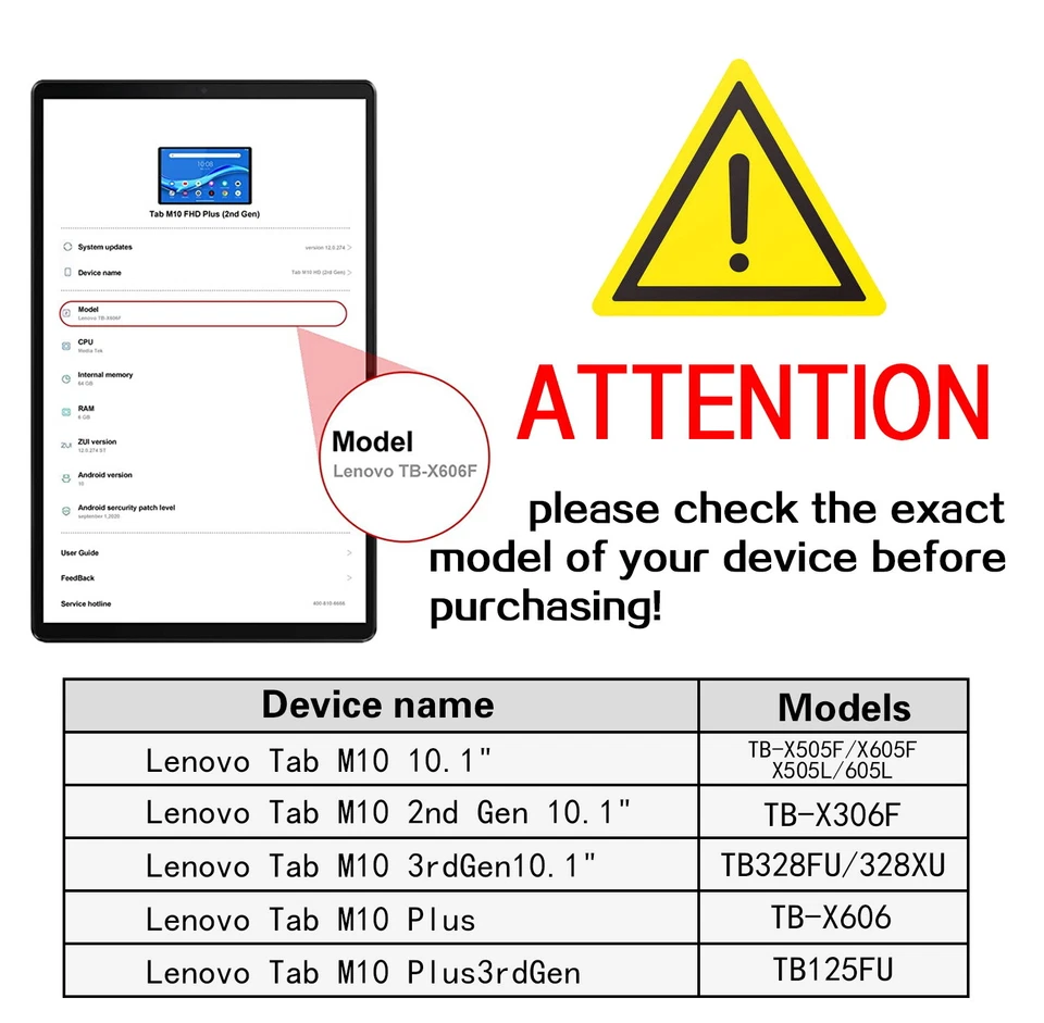 2 X Tempered Glass Screen Protector For Lenovo M10 10.1  10. 6'/M10 Plus/M10 3rd - Image 2 of 4