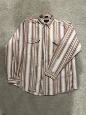 Vintage 90s Eddie Bauer Flannel Shirt Elkhorn Twill Plaid Long Sleeve Mens Large