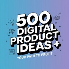 500 Digital Product Ideas  MRR/PLR Rights   Your Path to Success 