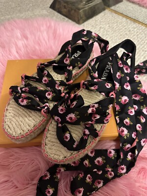 Prada Floral Espadrilles 